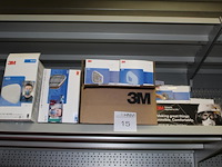 Diverse 3m onderdelen voor gas/stofmaskers w.o. deeltjesfilters, filterkap en biocide. circa 53 stuks