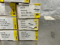 Diverse 3mm messing schroeven (2800x) - afbeelding 3 van  7