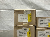 Diverse 4,5mm messing schroeven (1200x) - afbeelding 4 van  5