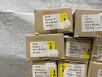 Diverse 4mm messing schroeven (2200x) - afbeelding 5 van  5