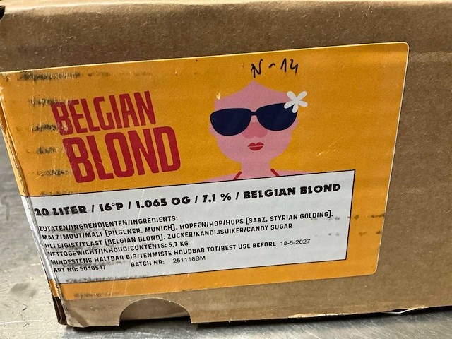 Diverse bierkits belgium blond (7x) - afbeelding 2 van  7