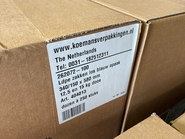 Diverse blauwe ldpe zakken - afbeelding 5 van  8