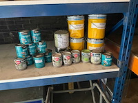 Diverse blikken verf en vloerlak (22x) - afbeelding 1 van  3
