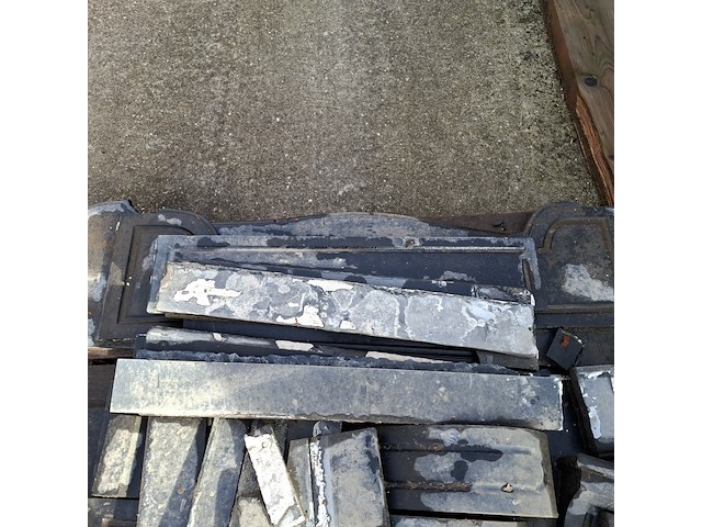 Diverse boerenplavuizen met diverse natuursteen schouw onderdelen - afbeelding 10 van  11