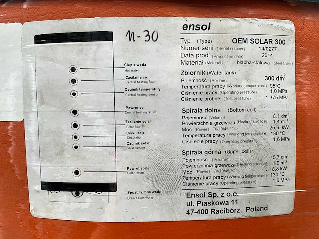 Diverse boiler / buffervaten (20x) - afbeelding 7 van  16