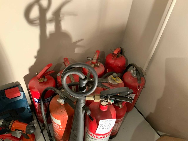 Diverse brandblussers (10x) - afbeelding 3 van  3