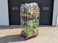 Diverse brandweerslangen met storzkoppeling, incl. rolcontainer