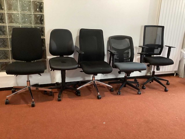 Diverse bureaustoelen (5x) - afbeelding 4 van  4