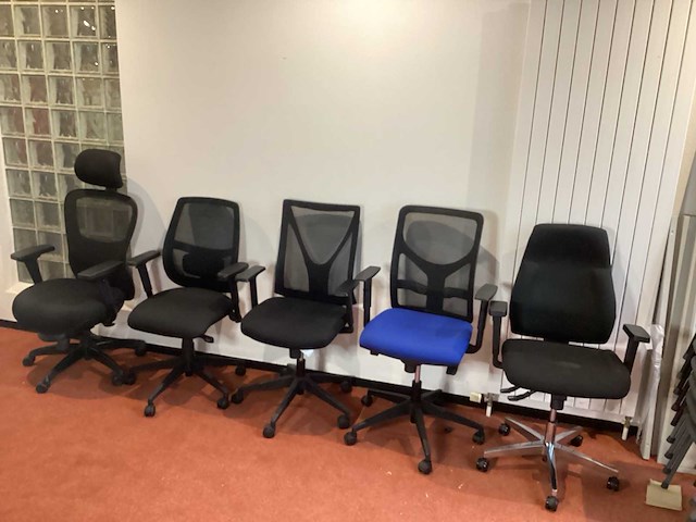 Diverse bureaustoelen (5x) - afbeelding 1 van  4