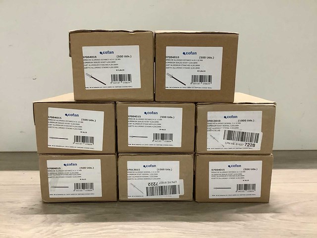 Diverse cofan popnagels (5000x) - afbeelding 1 van  4