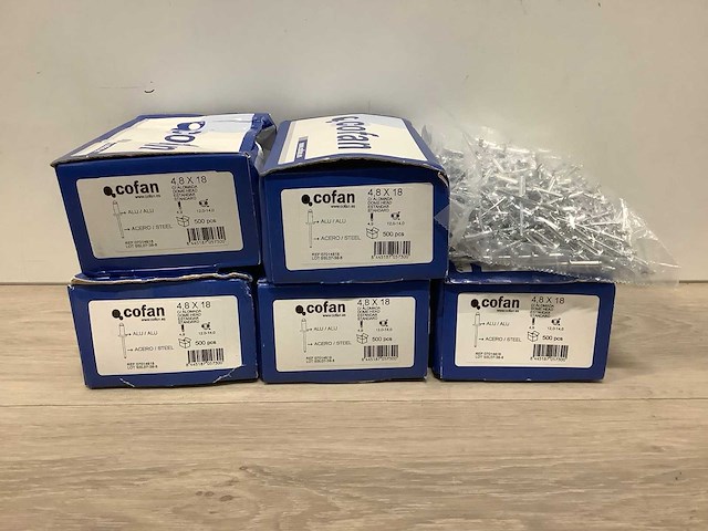 Diverse cofan popnagels - afbeelding 1 van  4