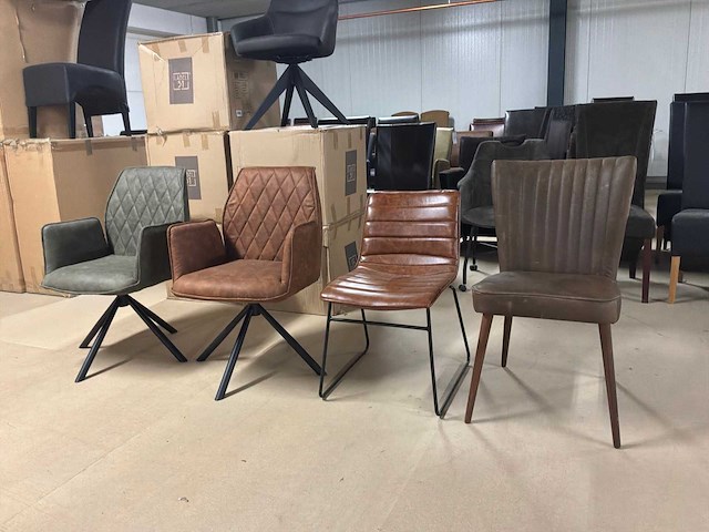 Diverse eetkamerstoelen (4x) - afbeelding 3 van  9