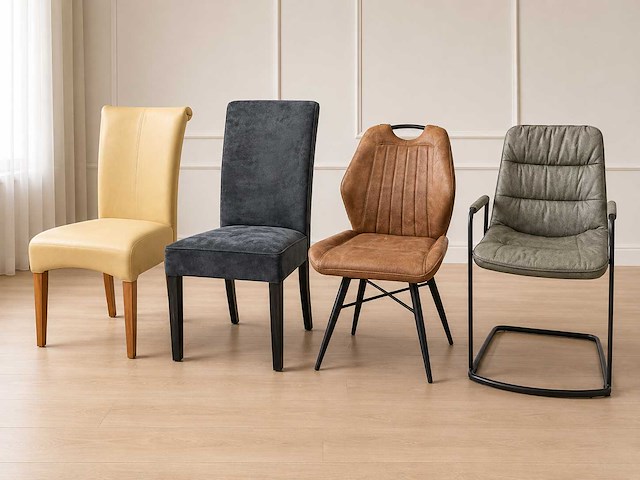 Diverse eetkamerstoelen (4x) - afbeelding 1 van  6