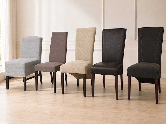 Diverse eetkamerstoelen (5x) - afbeelding 1 van  9