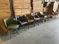 Diverse eetkamerstoelen o.a woood/actonagroup (10x)