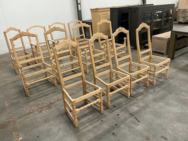 Diverse eiken stoelen incompleet (12x) - afbeelding 2 van  6