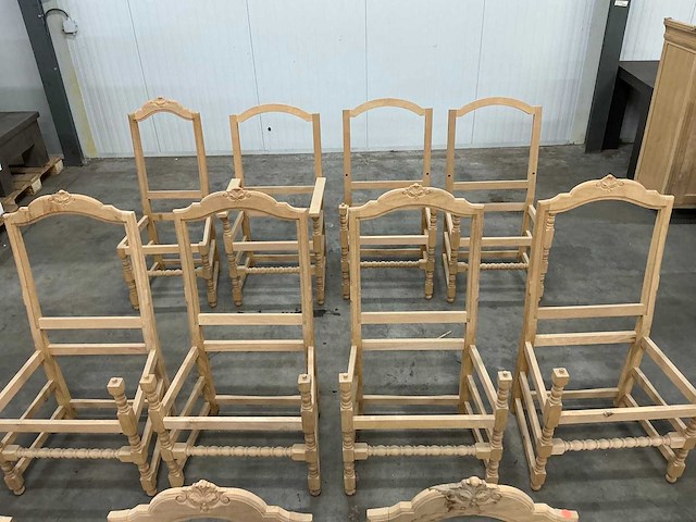 Diverse eiken stoelen incompleet (12x) - afbeelding 4 van  6