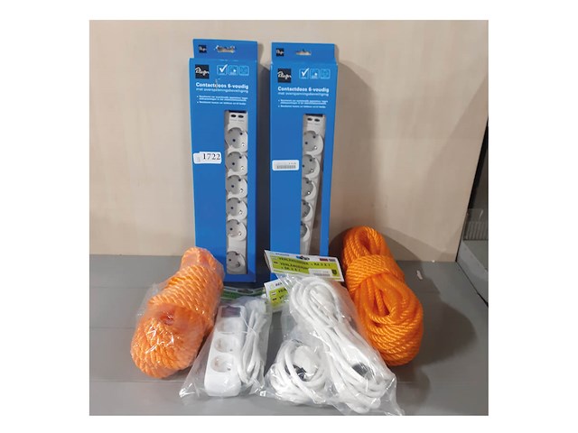 Diverse elektra en 2 nijlon touwen 10 meter (d1722) - afbeelding 2 van  3