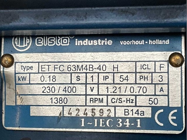 Diverse elektro motoren en pompen (8x) - afbeelding 4 van  13