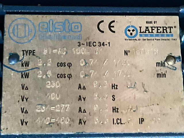 Diverse elektro motoren en pompen (8x) - afbeelding 5 van  13