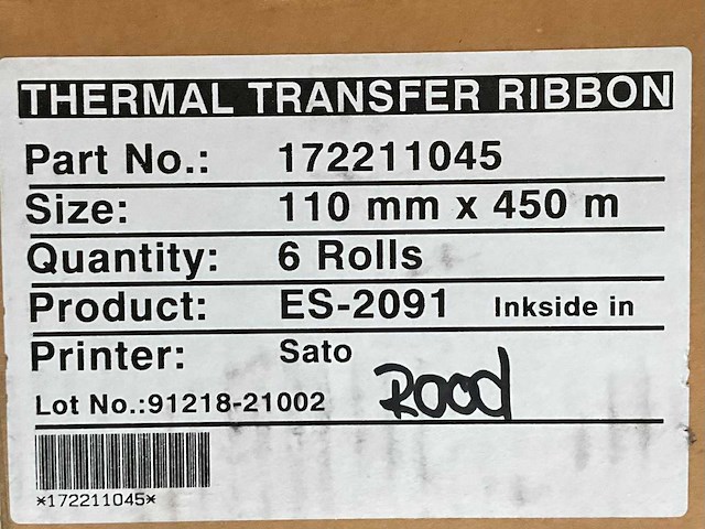 Diverse etiketten op rol en thermische inktrollen - afbeelding 6 van  8