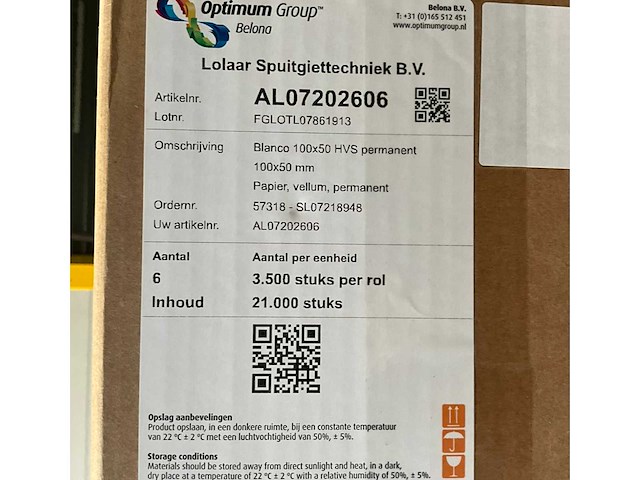 Diverse etiketten op rol en thermische inktrollen - afbeelding 8 van  8