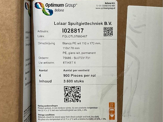 Diverse etiketten op rol en thermische inktrollen - afbeelding 7 van  7