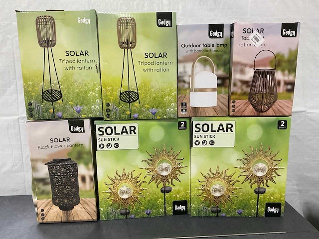 Diverse gadgy solar buitenlantaarns(7x) - afbeelding 1 van  4