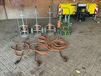 Diverse gas-/onkruidbranders met gasfleswagens en slangen (4 sets) - afbeelding 1 van  4