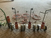 Diverse gas-/onkruidbranders met gasfleswagens en slangen (4 sets) - afbeelding 4 van  4