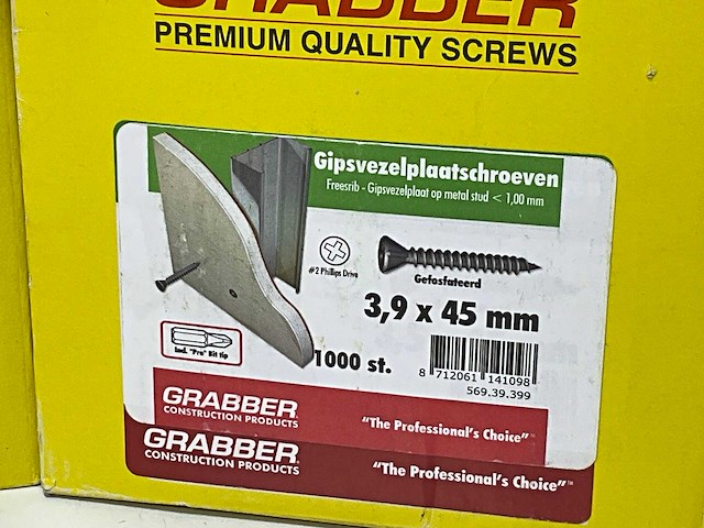Diverse gipsvezelplaatschroeven (7000x) - afbeelding 5 van  7