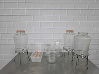 Diverse glas- en weekpotten (15x) - afbeelding 1 van  6