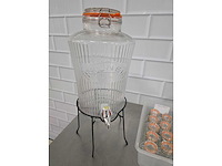 Diverse glas- en weekpotten (15x) - afbeelding 5 van  6