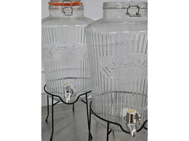 Diverse glas- en weekpotten (15x) - afbeelding 6 van  6