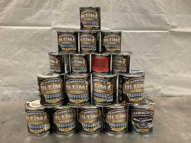 Diverse hammerite lak (17x) - afbeelding 1 van  4