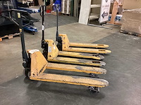 Diverse hand hydraulische palletwagen (3x) - afbeelding 1 van  5
