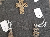 Diverse hangers koptische kruisjes, ethiopie/eritrea, 1930-1950 - afbeelding 3 van  4