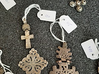 Diverse hangers koptische kruisjes, ethiopie/eritrea, 1930-1950 - afbeelding 4 van  4