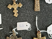 Diverse hangers koptische kruisjes, ethiopie/eritrea, 1930-1950 - afbeelding 4 van  4