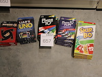 Diverse kaartspellen w.o. skip bo, phase 10 en uno, 18 stuks.