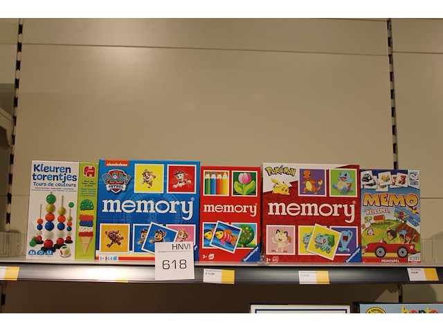 Diverse kinderspellen w.o. ravensburger memory, 5 stuks. - afbeelding 1 van  1