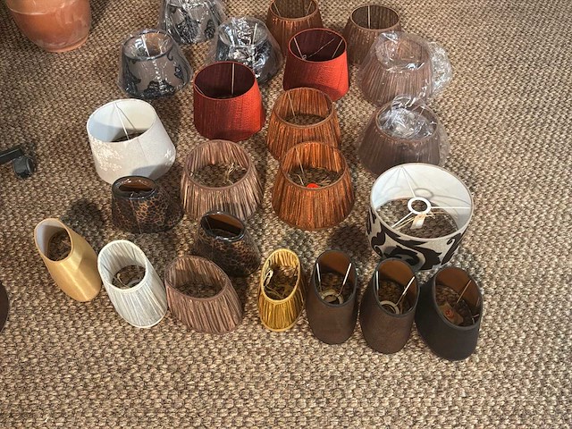 Diverse lampenkappen (22x) - afbeelding 7 van  12