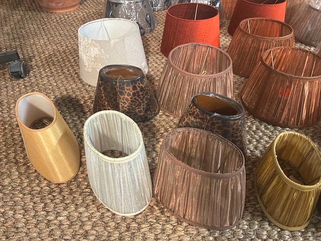 Diverse lampenkappen (22x) - afbeelding 8 van  12