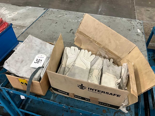 Diverse lashandschoenen en lasschort - afbeelding 1 van  3