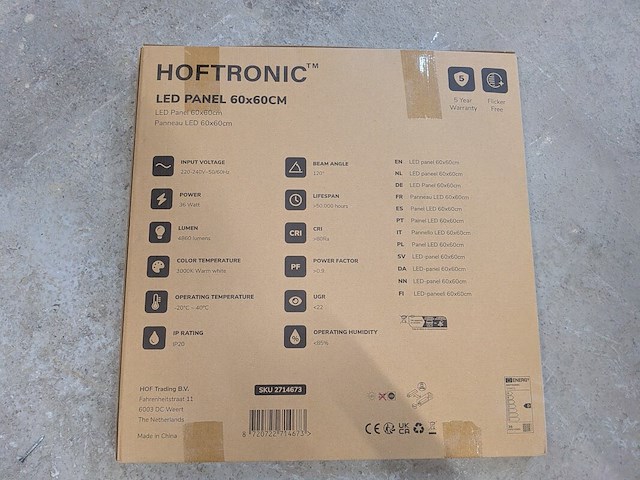 Diverse led panelen, hoftronic, 4860 - afbeelding 7 van  7