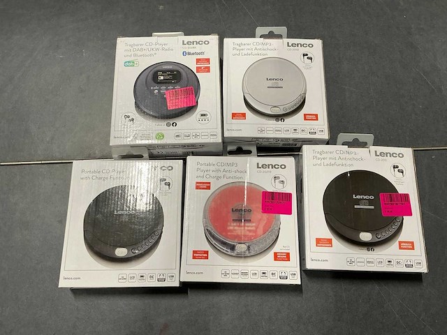 Diverse lenco discmans (5x) - afbeelding 1 van  6