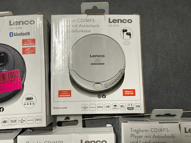 Diverse lenco discmans (5x) - afbeelding 3 van  6