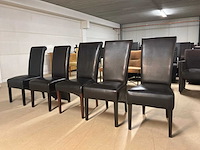 Diverse leren eetkamerstoel (5x) - afbeelding 1 van  9