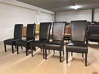 Diverse leren eetkamerstoel (5x) - afbeelding 2 van  9