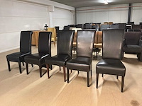 Diverse leren eetkamerstoel (5x) - afbeelding 4 van  9